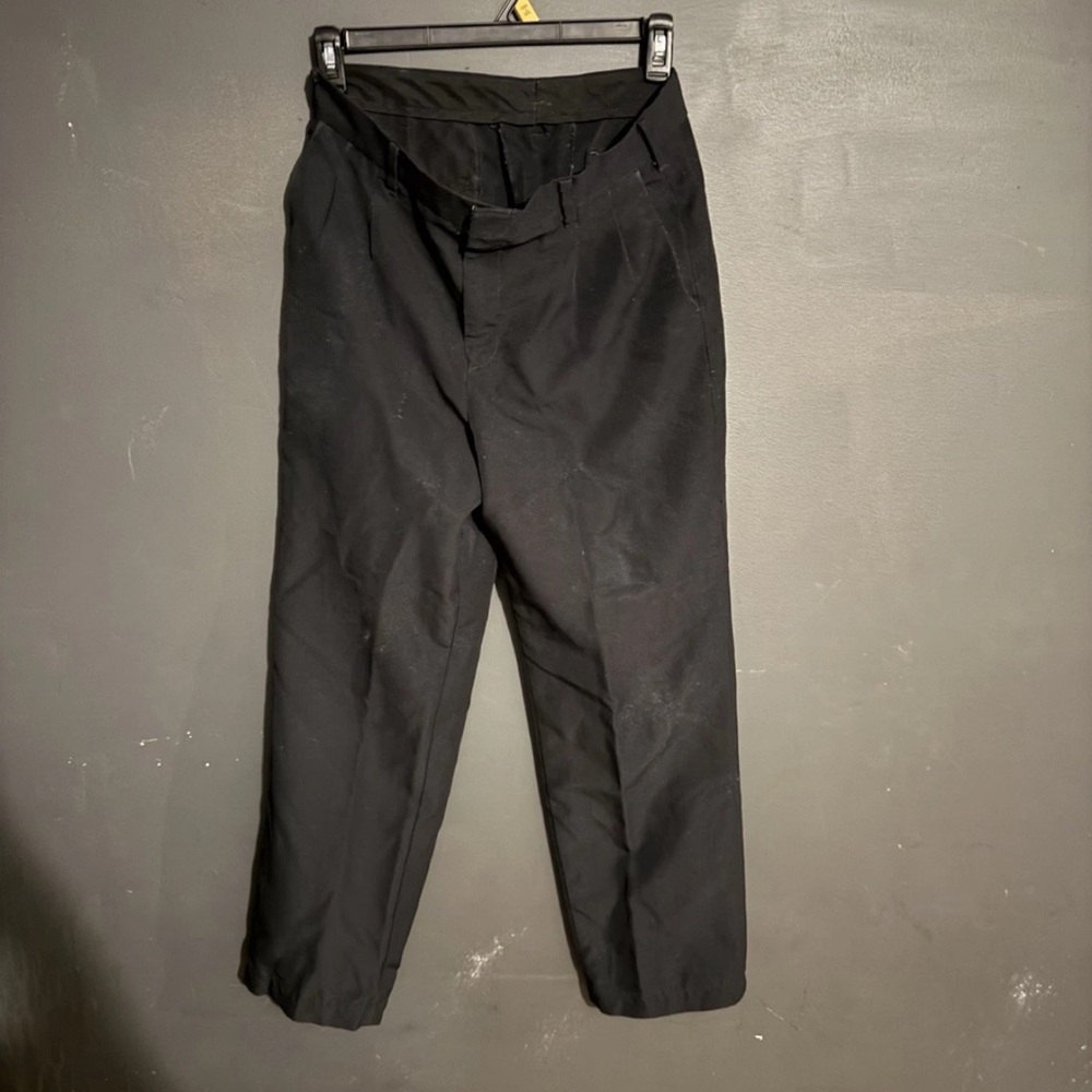 Black Dress Pants with Straight-Leg Cut
